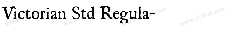 Victorian Std Regula字体转换